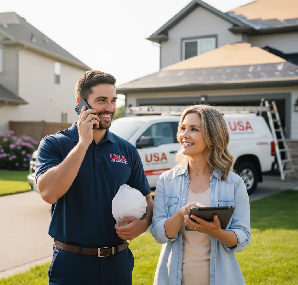 USA Roof Repair Experts customer support in Dennison